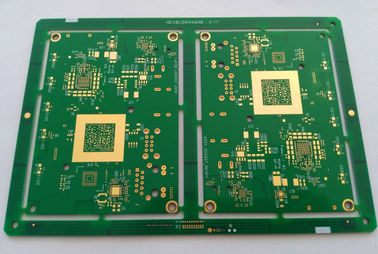 Bom preço. 10 camadas de furo de broca mínimo 0.1mm do soldmask do verde de ENIG da placa de circuito do PWB de HDI FR4 on-line
